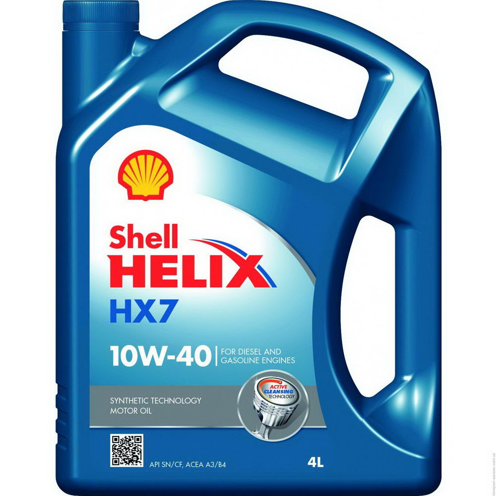 SHELL HELIX HX7 10W40 4л п/синт 550046360